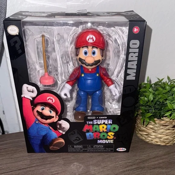 Super Mario Bros Movie Action Figure - Red and Blue - Picture 1 of 4